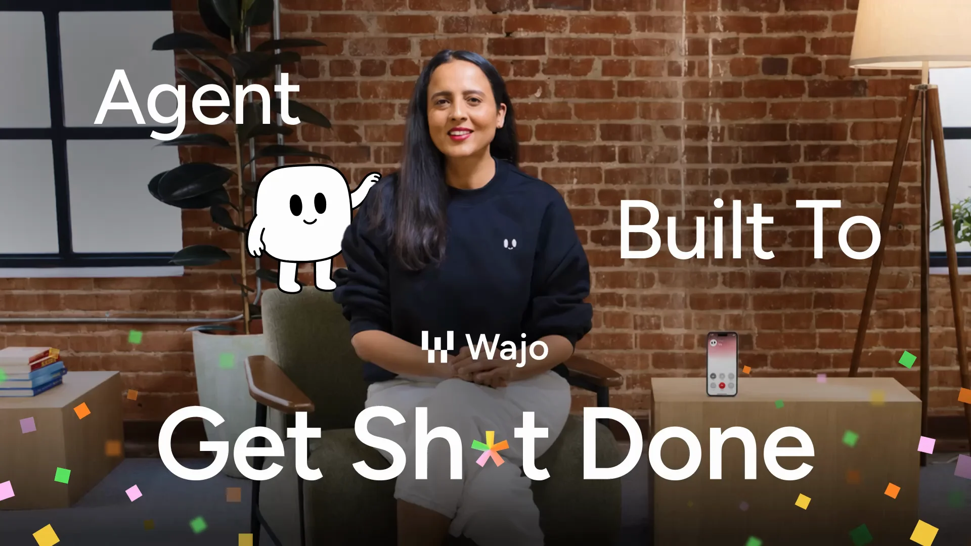 Wajo's founder in the film's opening frame, under the words “Agent Built To Get Sh*t Done”